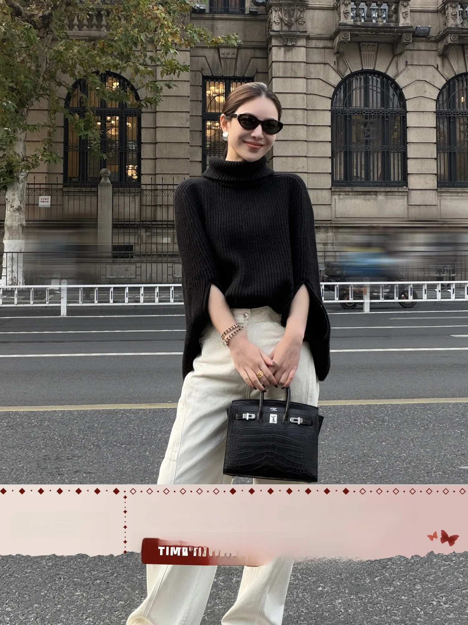 

Женский шерстяной свитер LUMIEN с высоким воротником, вязаный, универсальный, осенне-зимний, повседневный, модный, верхняя одежда