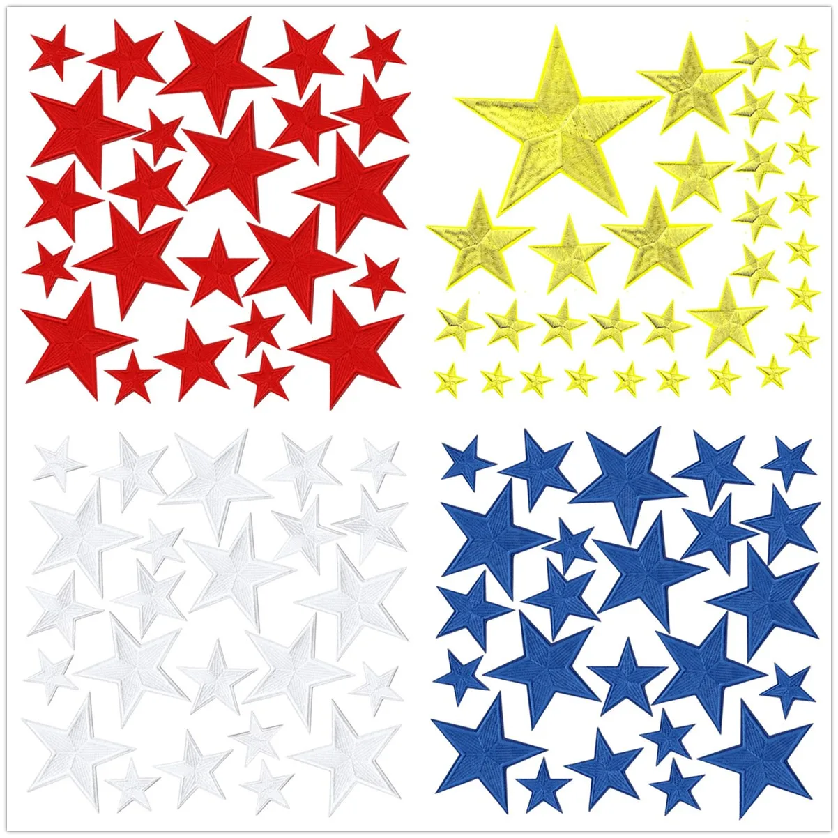 

10 шт., разные размеры, вышитые нашивки со звездами, утюг на одежде, шляпа, сумка, материал для ремонта обуви, подарочная коробка для телефона, декор, аксессуары «сделай сам»