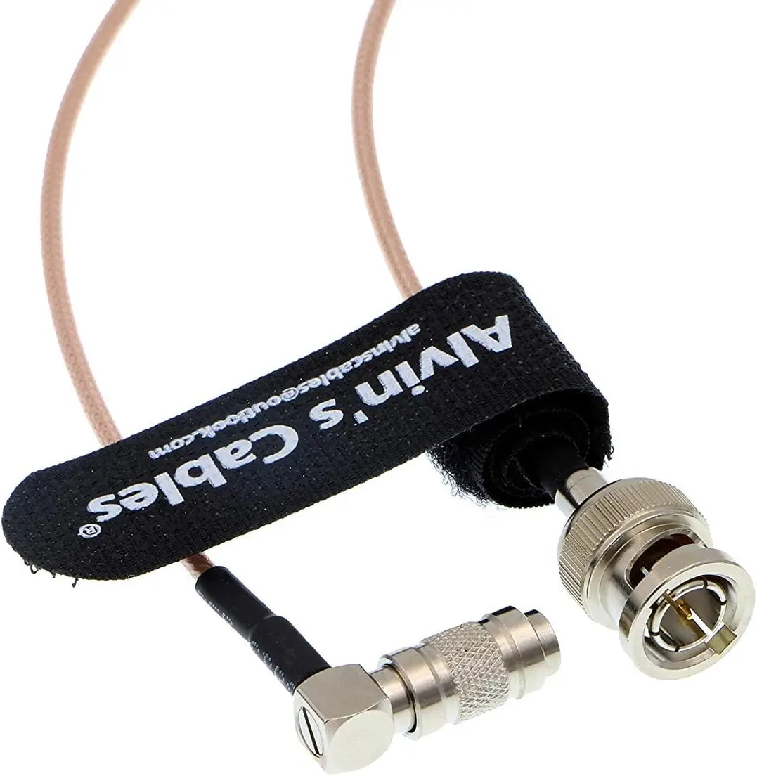 

Кабели Alvin's Blackmagic DIN 1.0/2.3, прямоугольный кабель BNC Male 75 Ом RG179 HD SDI, 1 м
