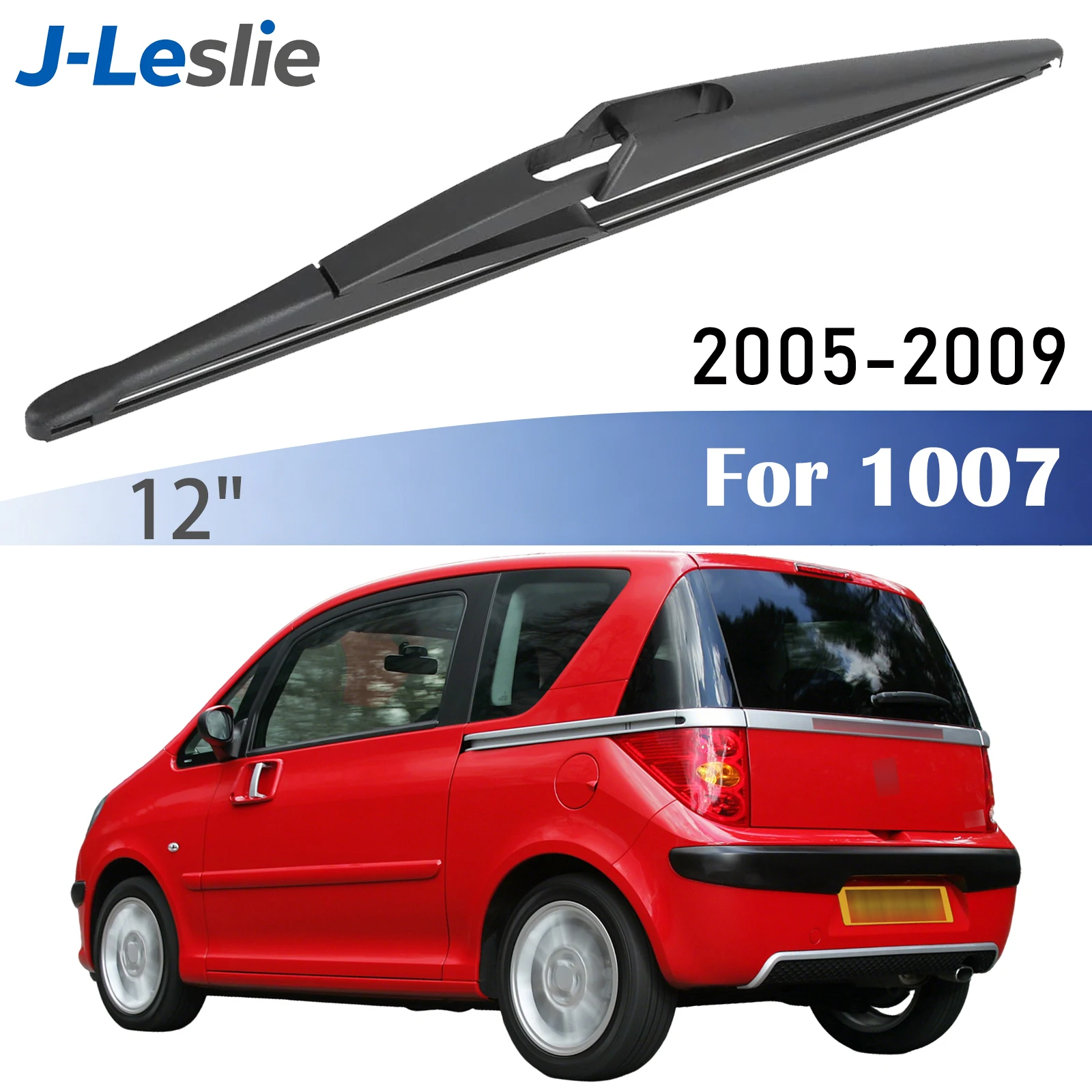 

12" Rear Wiper Blade For Peugeot 1007 2005-2009 Windshield Windscreen Wipers Washer Window Rain Brushes Car Accessories