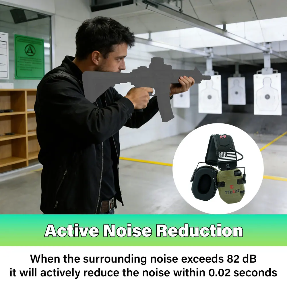 

Tactical Electronic Shooting Original Earmuff Outdoor Sports Antinoise Headset Impact Sound Amplification Hearing Hunting
