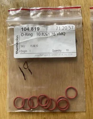 (10x) 40500.1012 Thermoplan O-Ring Dia 10.82X1.78 Genuine OEM