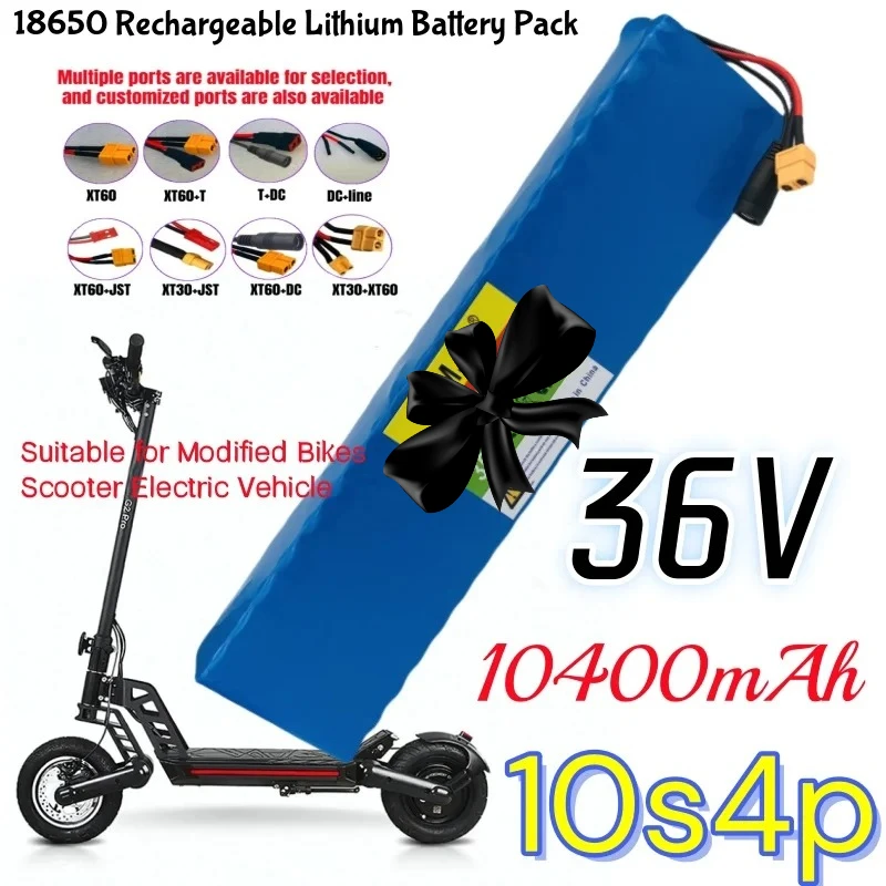 

AIMJIN10S4P 36 В 10,4 Ач литиевая батарея для скутера 18650 аккумулятор 36 В скутер с BMS