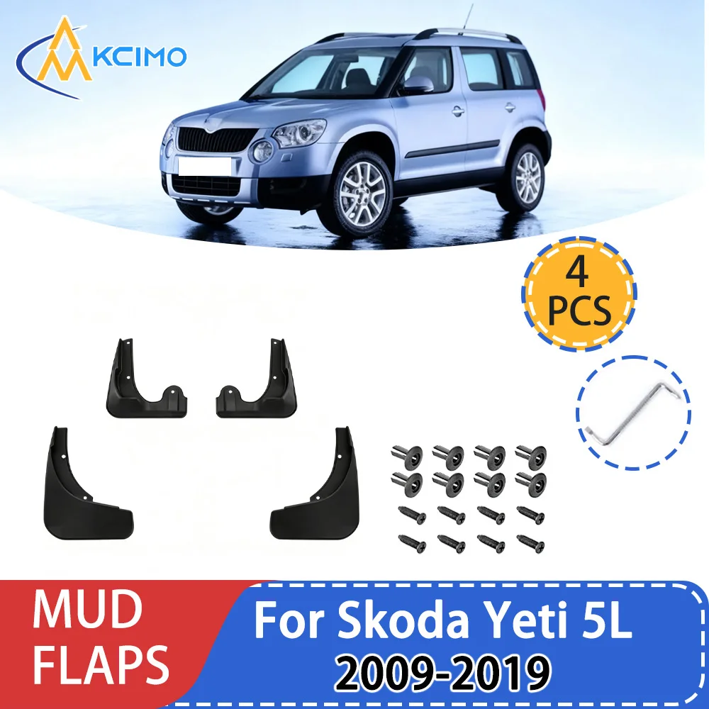 

For Skoda Yeti 5L 2009-2019 Fender Mudguard Mud Flaps Guard Splash Flap Mudguards Car Accessories