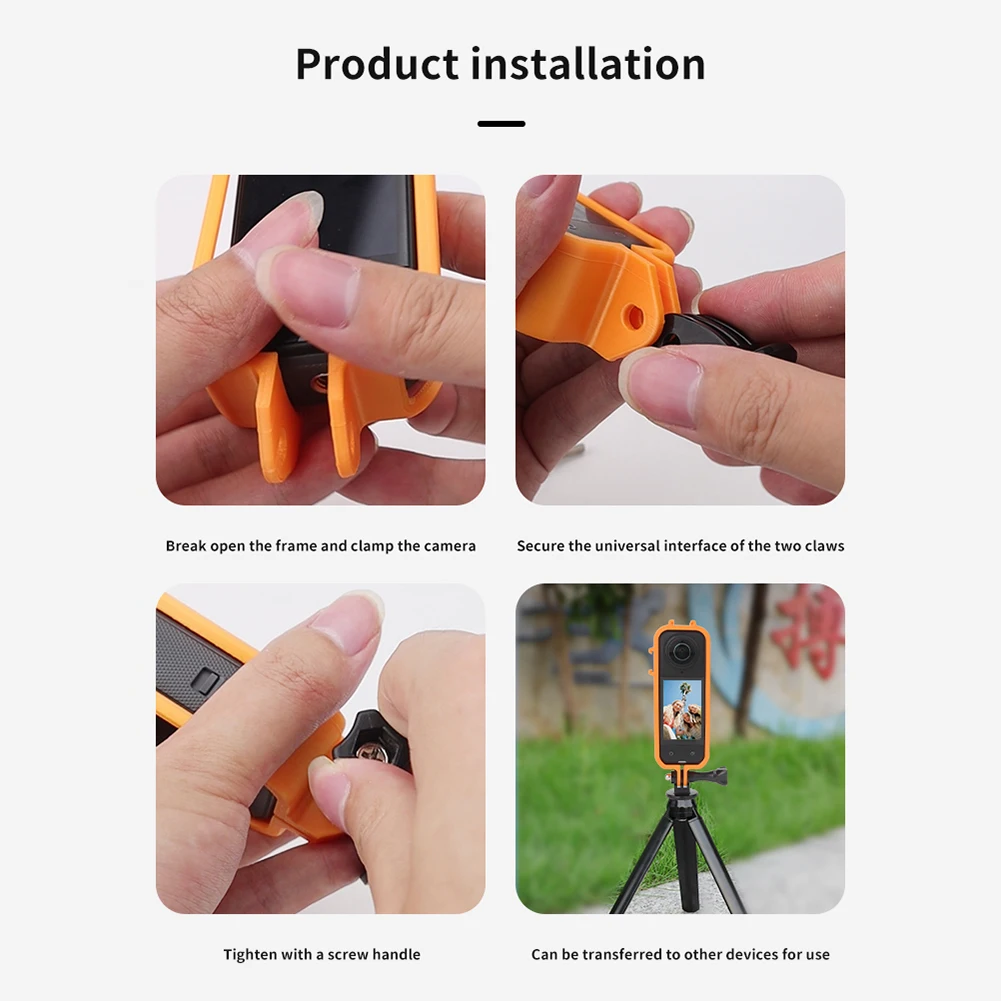 Рамка расширения, защитный чехол для Insta360 X5, быстросъемная защитная клетка для кроликов, рамка экшн-камеры, расширительный кронштейн