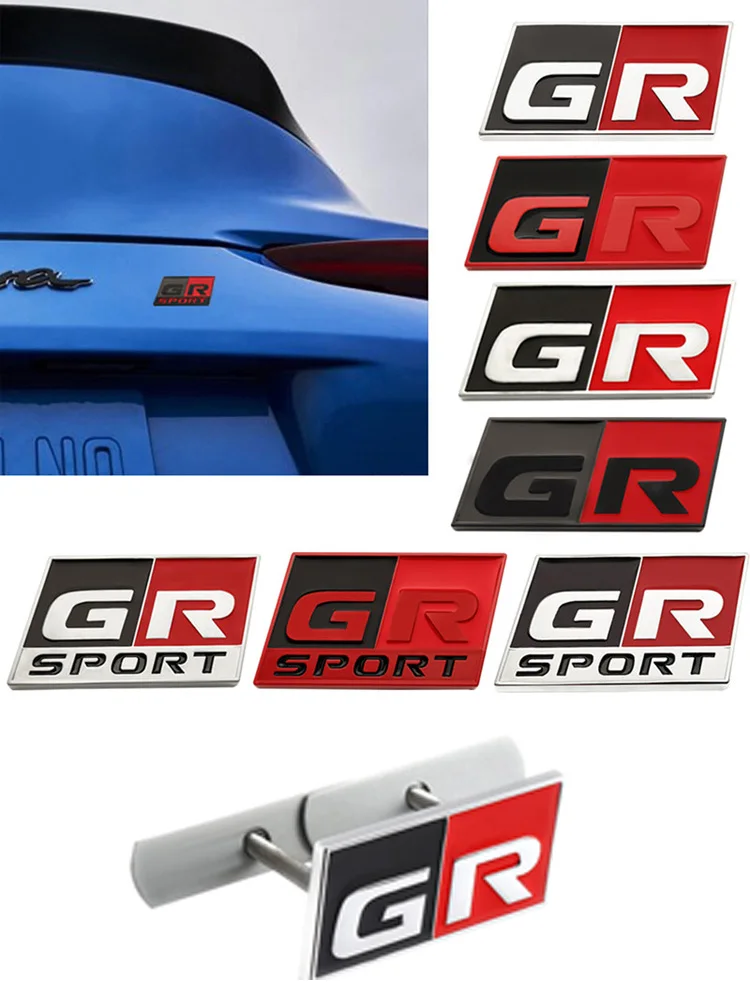 Etiqueta engomada del coche GR Sport Logo Badge Decals HV para Toyota YARiS RZ RC RS C-HR Corolla Prius Harrier Camry Tacoma Venza rav4 GR