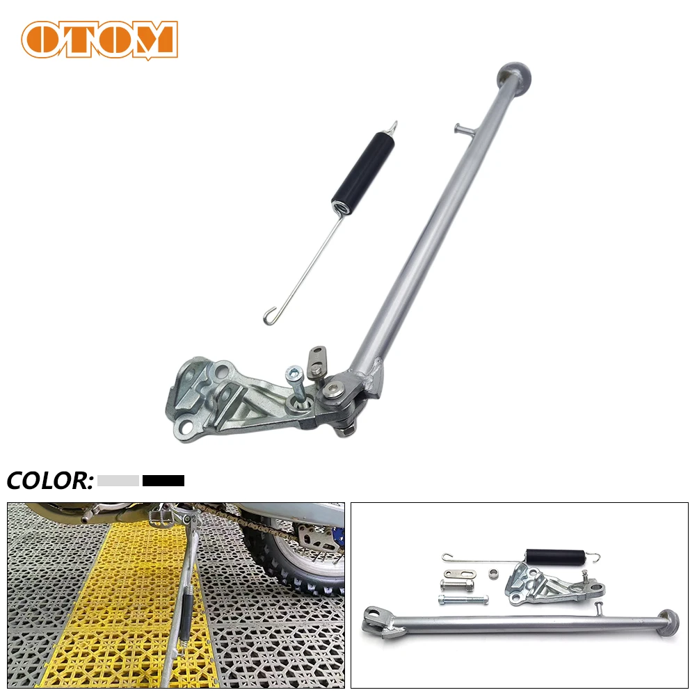 

OTOM Motorcycle Kickstand Side Lining Stands Kick Foot Bracket Set With Spring Bolt For YAMAHA WR250F WR250FK WR450F YZ250FX YZF