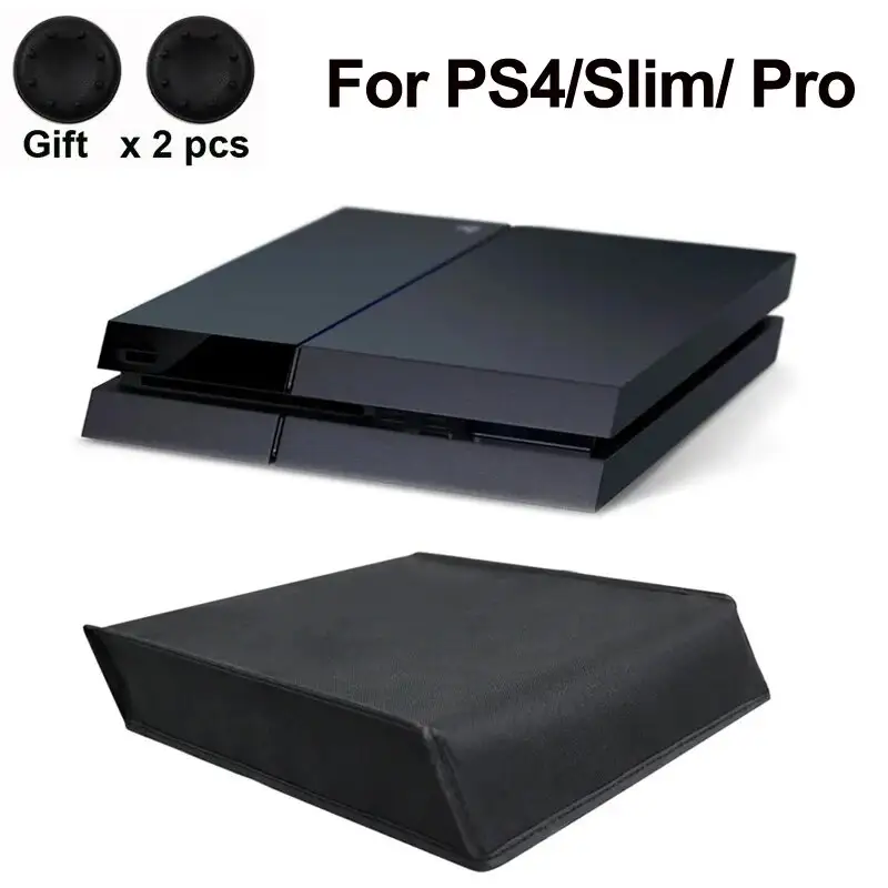 غطاء واقي من الغبار ناعم لجهاز PS4 Slim/Pro لجهاز Sony Playstation 4 غطاء قماشي واقي من الغبار لوحدة تحكم PS4 Pro