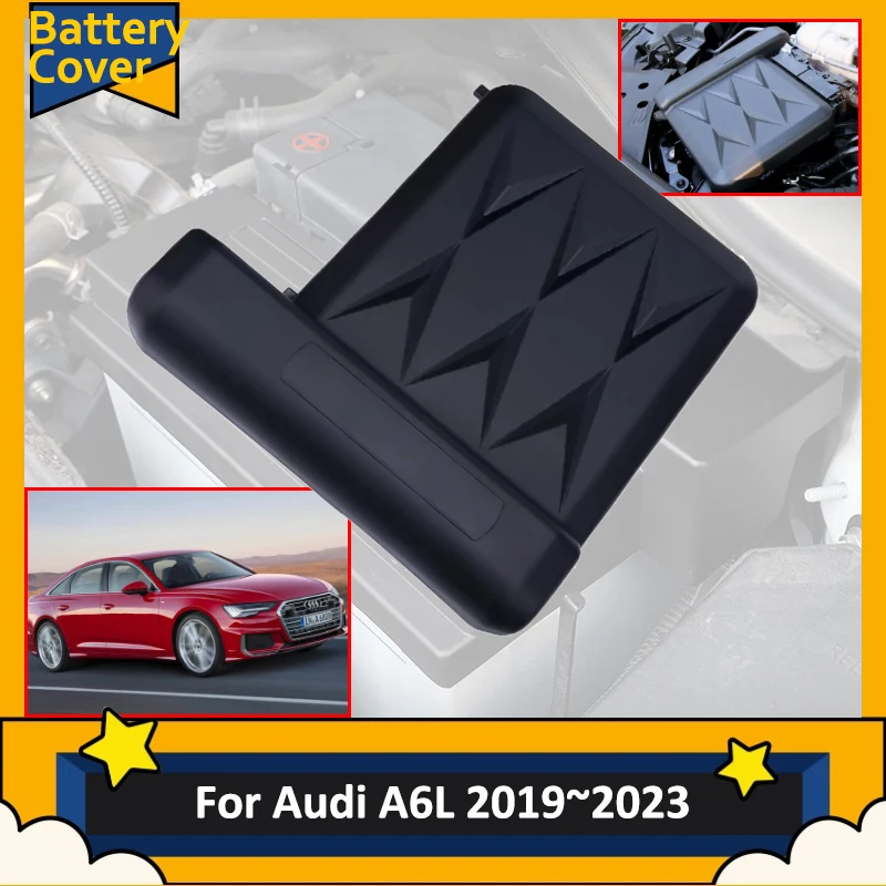 

Car Battery Cover For Audi A6L C8 MK5 2019 2020 2021 2022 2023 Accessories Protective Dust Tuning Flame Retardant Engine Parts