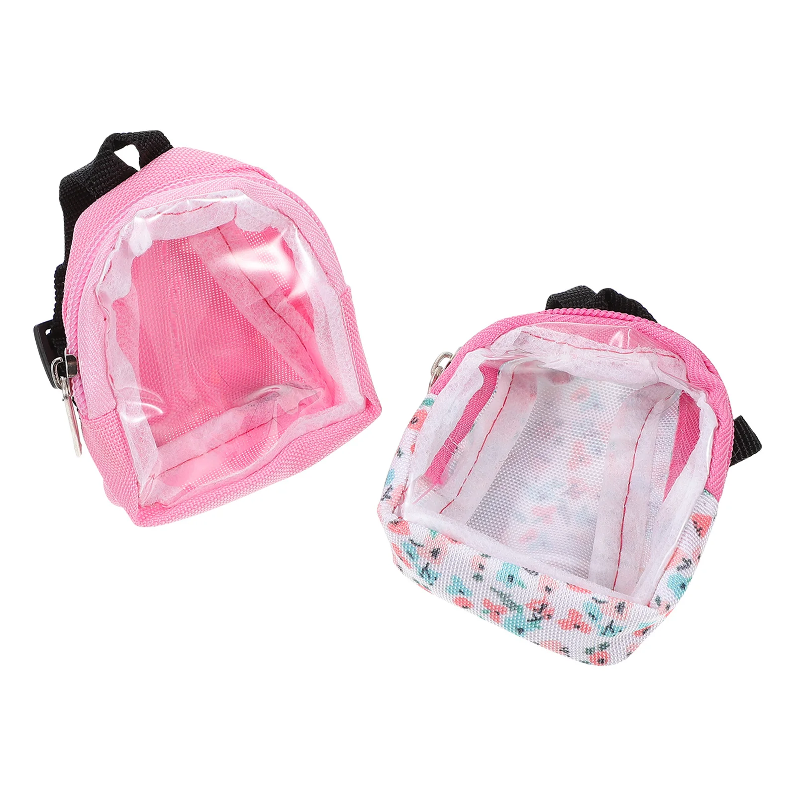 2 pçs em miniatura mini saco de escola para decoração da casa micro mochila diy ornamento cena acessório fotografia adereços