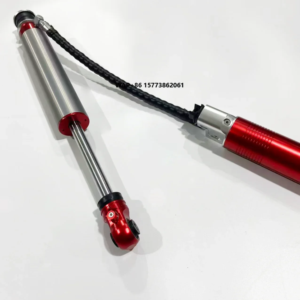 CDC Electronic Control Red 2-inch Lift & 2.5-inch Diameter Front/Rear Shock Tubes Dual Adjustable Compression/Rebound
