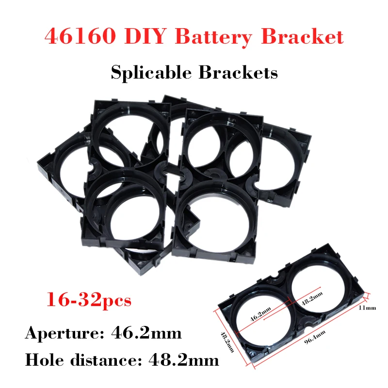 16pcs 46160 Battery Holder Bracket 2x 46160 Anti-vibration fixing bracket DIY Cell Frame Bracket Lithium battery plastic bracket