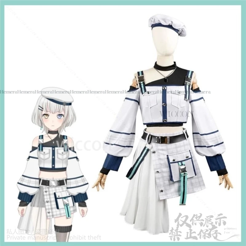 Anime BanG Dream! It's MyGO!!!!! Rana Kaname Cosplay Costume LiveHose Lolita White Skirt Uniform Woman Sexy Cute Halloween Suit