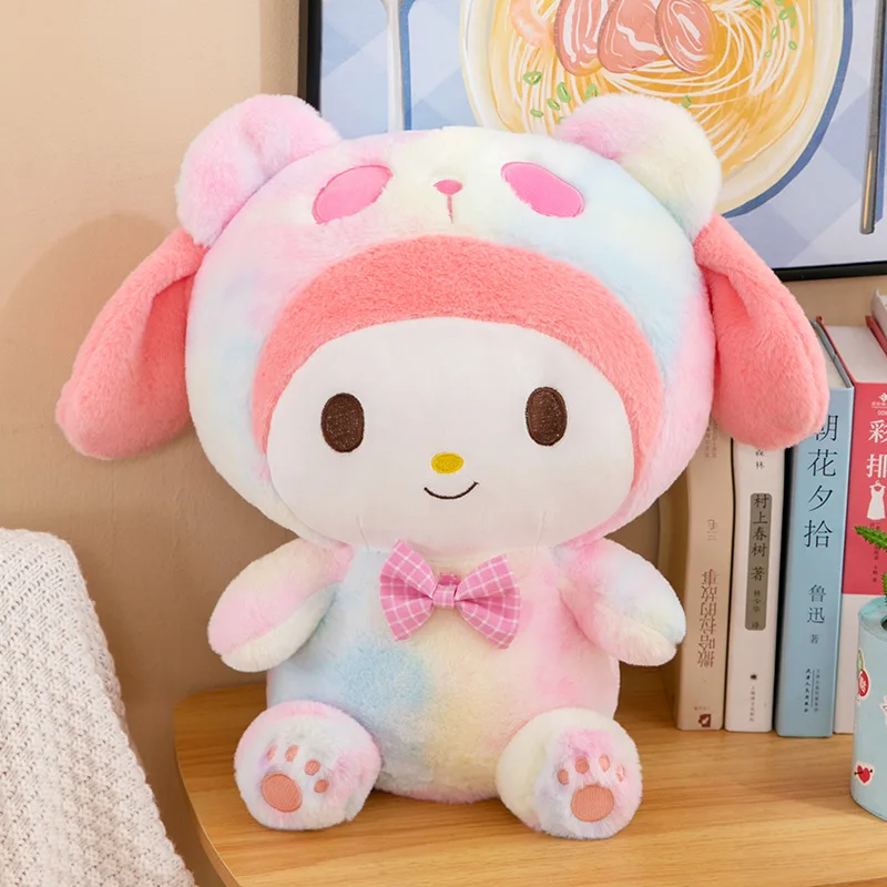 Jouet en peluche Kawaii My Melody Kuromi, beurre, dessin animé mignon, oreiller de canapé, cadeau d'anniversaire pour enfants, décoration de la maison, chaud, nouveau