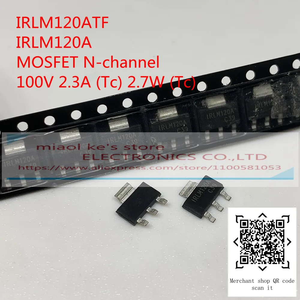 [10pcs]100%New original: IRFM120A IRLM120A IRFM120ATF IRLM120ATF - MOSFET N-CH 100V 2.3A SOT223-4