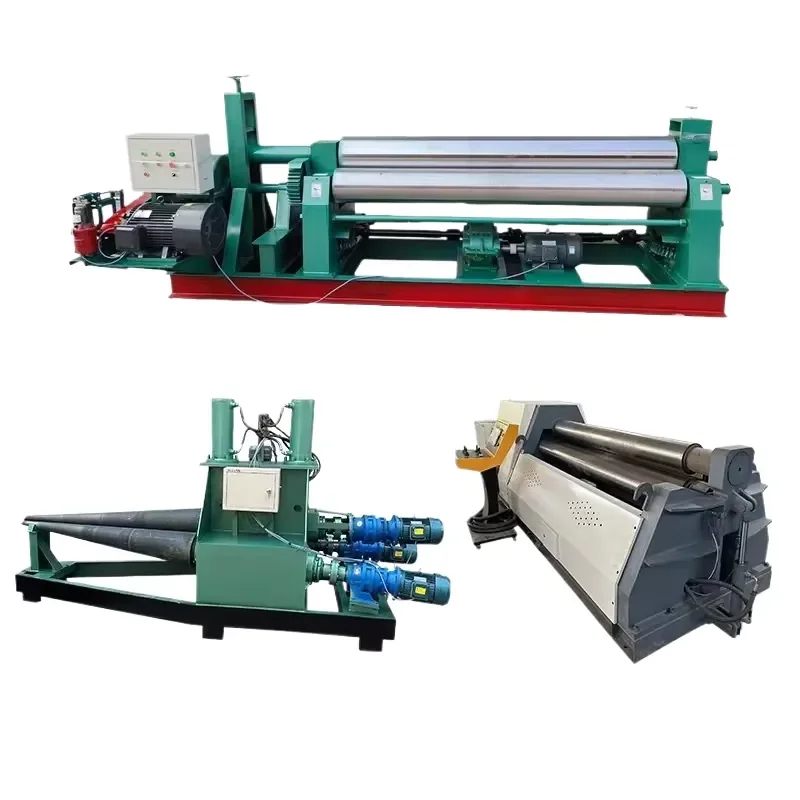 Automatic Stainless Steel 3 Roller Slip Rolling Plate Bending Machine with Motor