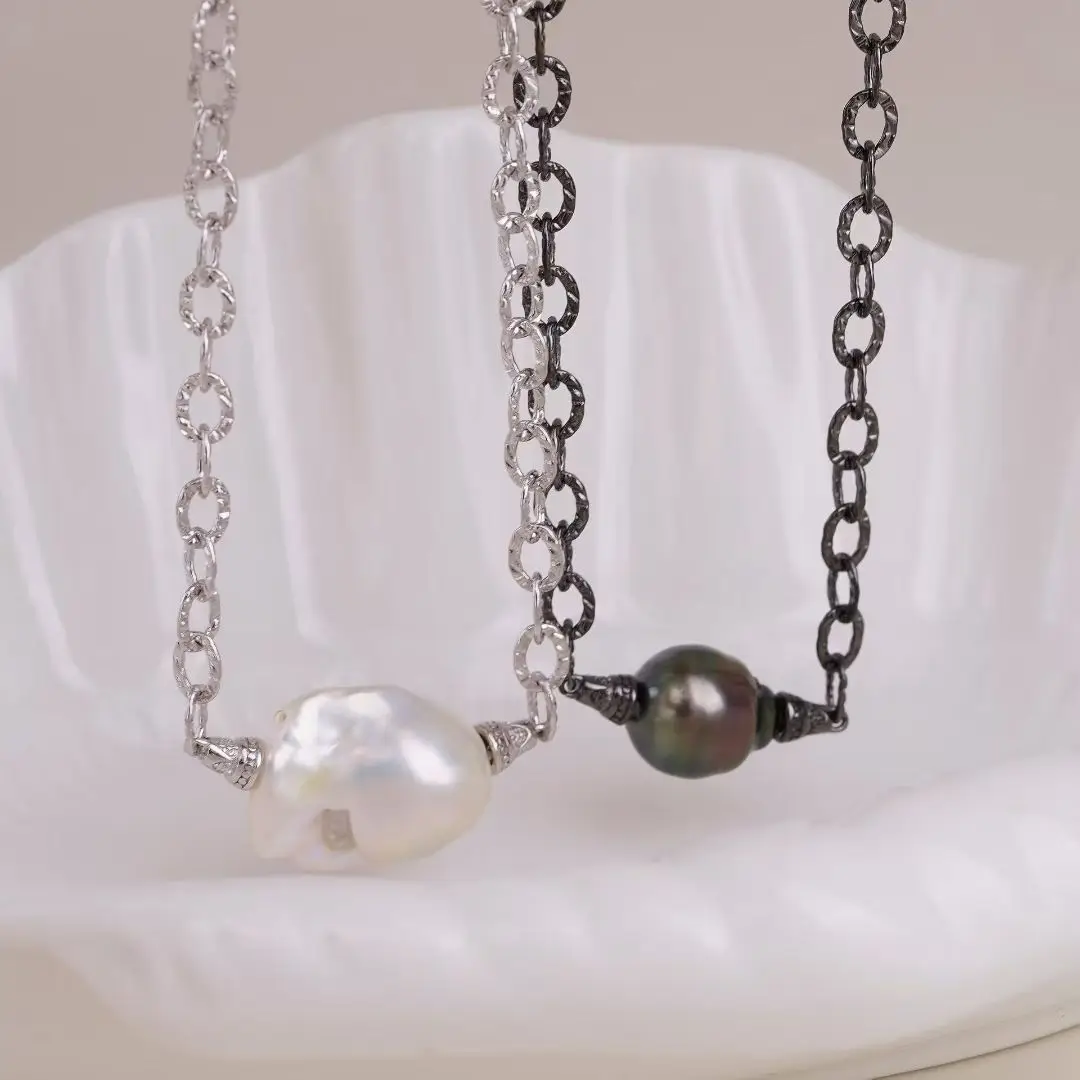 

Изысканное ожерелье из стерлингового серебра 925 пробы, крепления для ювелирных изделий, детали, фурнитура, аксессуары для жемчуга 10-12 мм