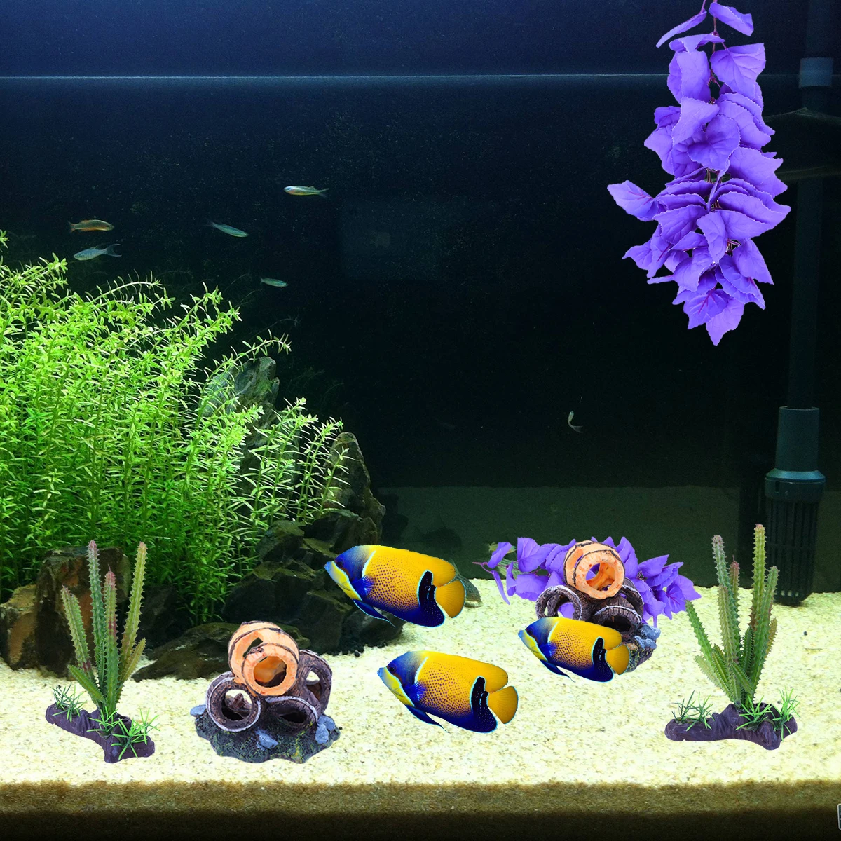 Simulated Aquatic Plants Aquarium Rattan for Fish Tank Artificial Aquariums Decoration