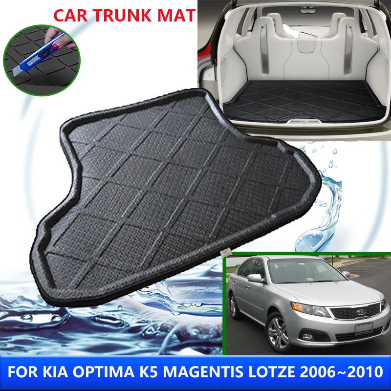 

For Kia Optima k5 Magentis Lotze 2006~2010 2007 2008 LX SX Car Rear Trunk Protector Pads Waterproof Anti-Fouling Mat Accessories