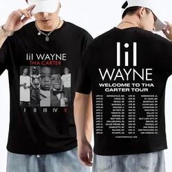 Rapper Lil Wayne Album Printed Men Women T Shirts Hip Hop Oversized Print Short Sleeve T-shirt Casual Unisex Pure Cotton Tops