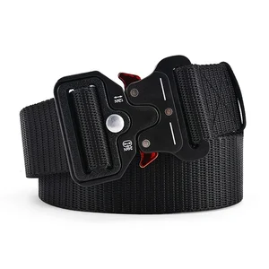 Men's Belt Outdoor Hunting Tactical Mens Belt Multifunctional Combat Survival High Quality Canvas Nylon Mens Belt Sport Belt