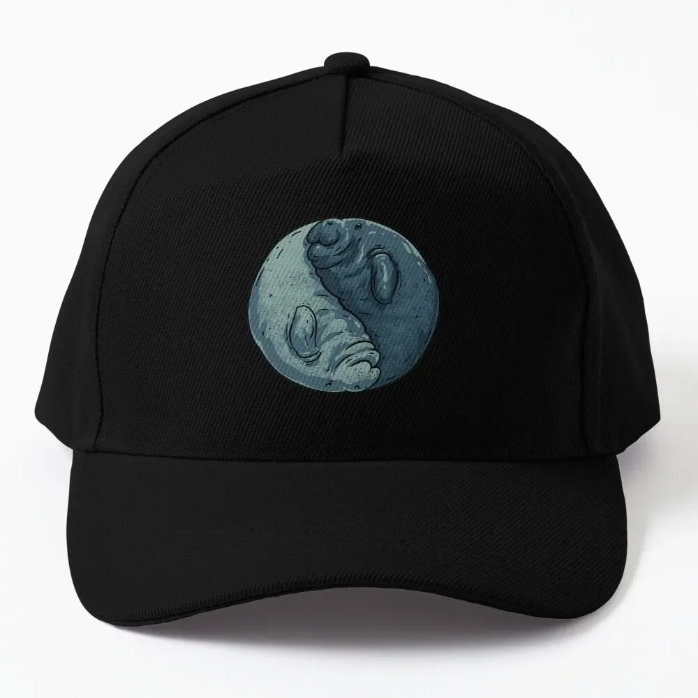 

Manatee Yin and Yang | Dugong | Manatee County Baseball Cap Anime Hat Sunscreen Horse Hat dad hat Men'S Cap Women'S