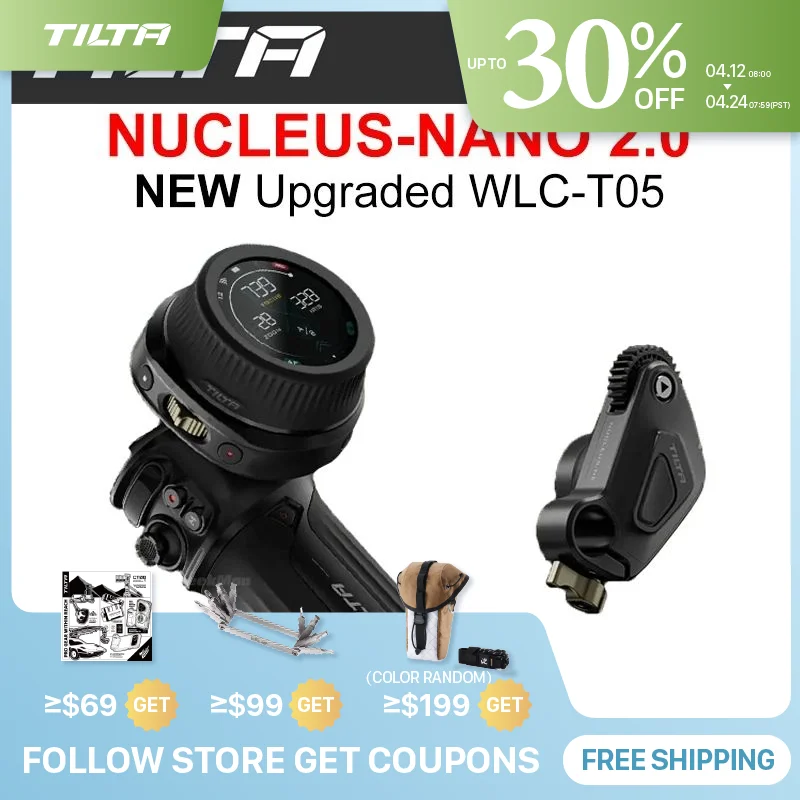 

TILTA Nucleus Nano II WLC-T05 Система беспроводного управления объективом Follow Focus для гравитации G2X и стабилизатора DJI Ronin-S