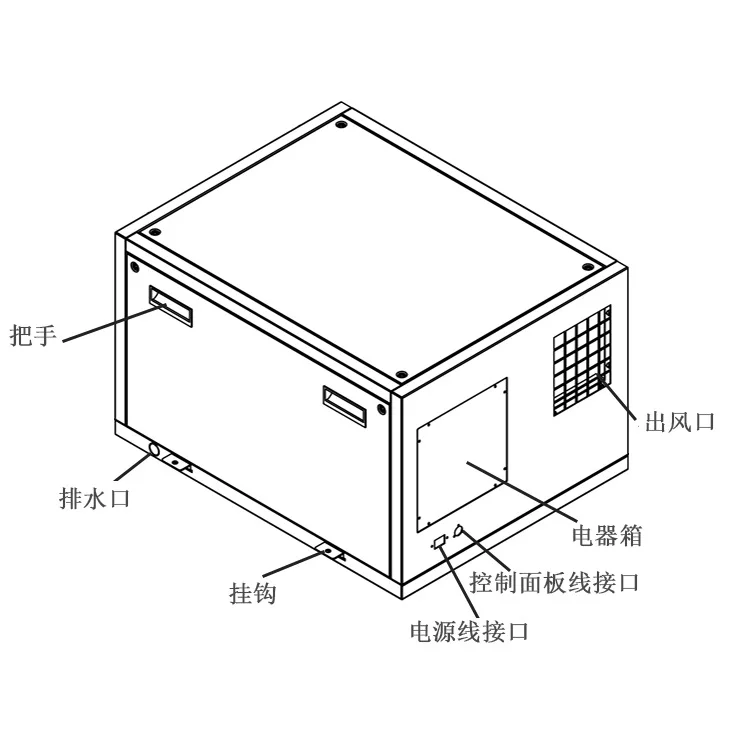 Ceiling dehumidifier 150L ceiling type industrial planting greenhouse dehumidifier