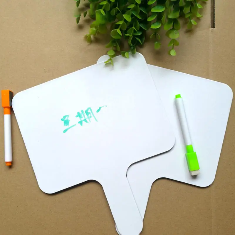 Dry Erase Answer Paddles Handheld Double Sided Paddles Mini White Boards Small White Board Dry Erase Signs Auction Pad 10Pcs