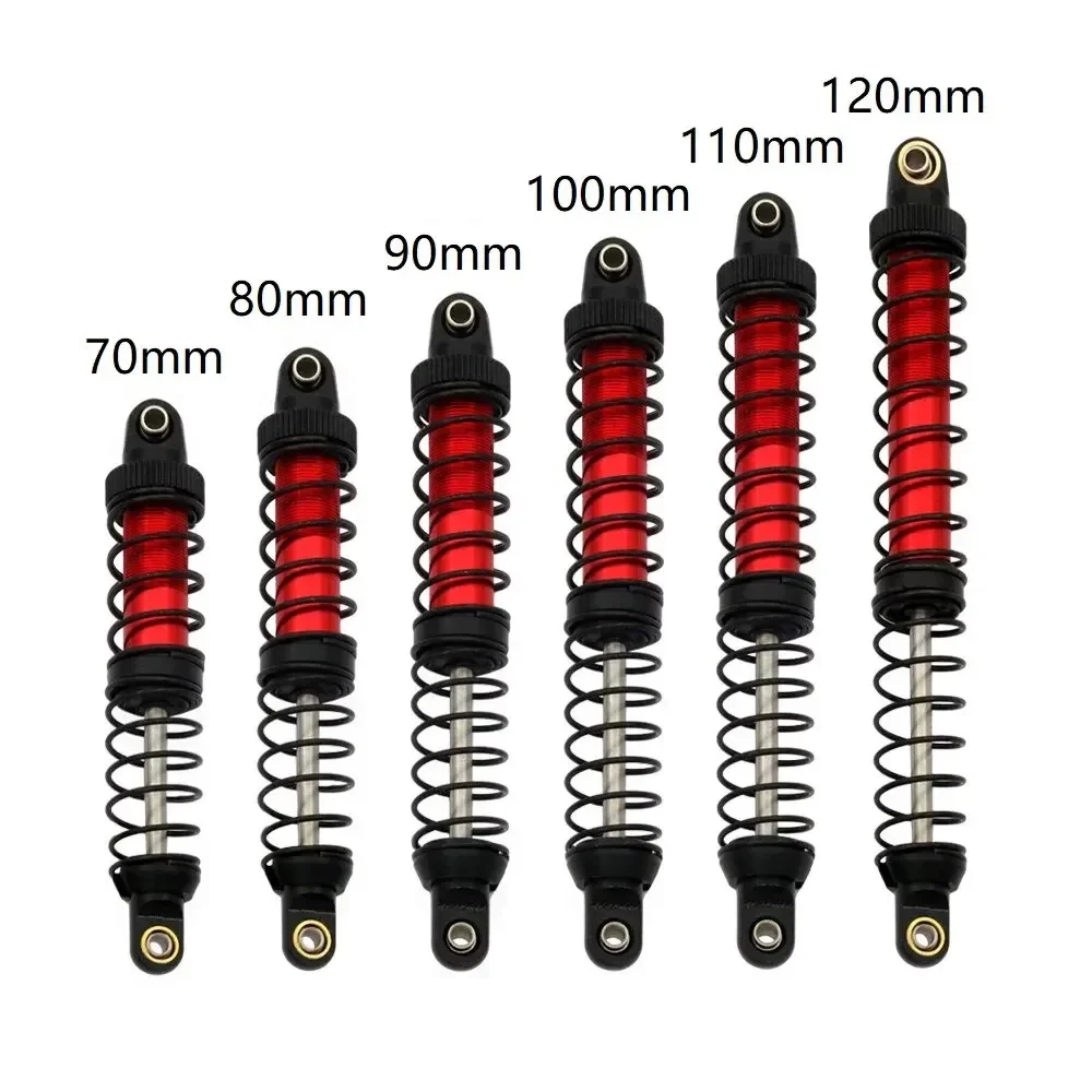 

4pcs Metal 70/80/90/100/110/120mm Shock Absorber Oil Damper for 1/10 RC Crawler Car Axial SCX10 90046 RBX10 TRX4 D90