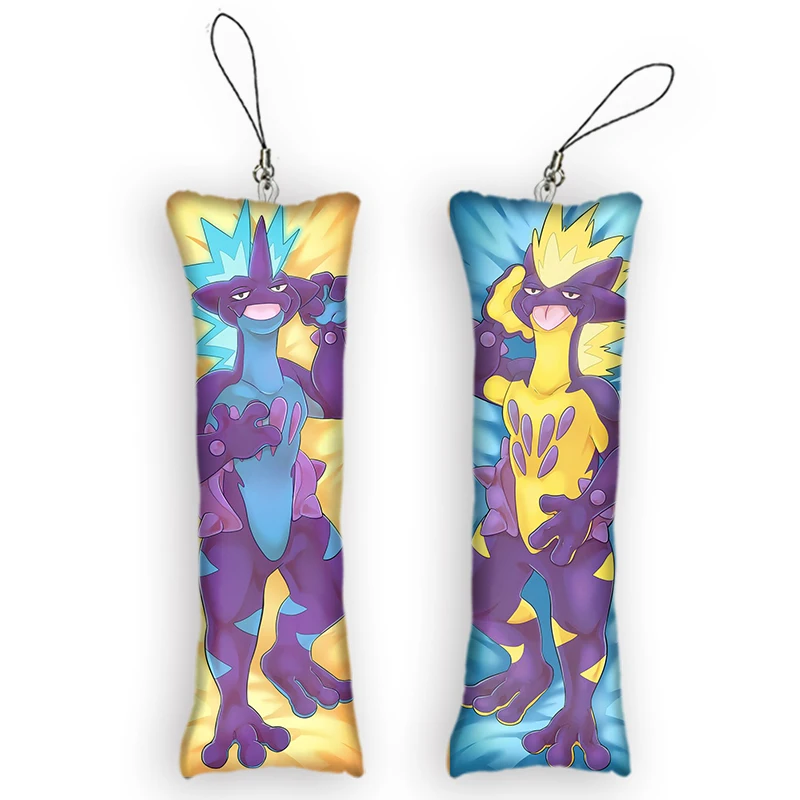 Mini Dakimakura Anime Toxtricity Furry Keychain Pendant Double-Sided Print Hanging Ornament Small Pillow Key Chain Otaku Gifts