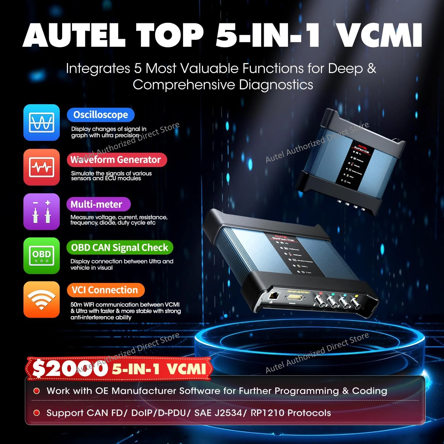 Autel MaxiSYS Ultra EV Intelligenter Scanner Diagnosewerkzeug, Hochspannungssystem- und Batterieanalyse, 5-in-1 VCMI, Topologie 2.0 – Detail 11