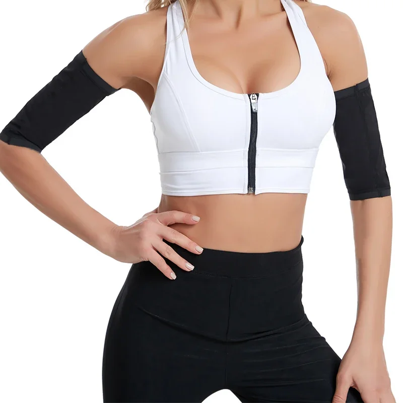 1Pair Arm Trimmer Wraps Shapers Sauna Suit Slimming Arm Sweat Shaping Sleeves Fat Burning Weight Loss Armbands Sports Sleeves image 5