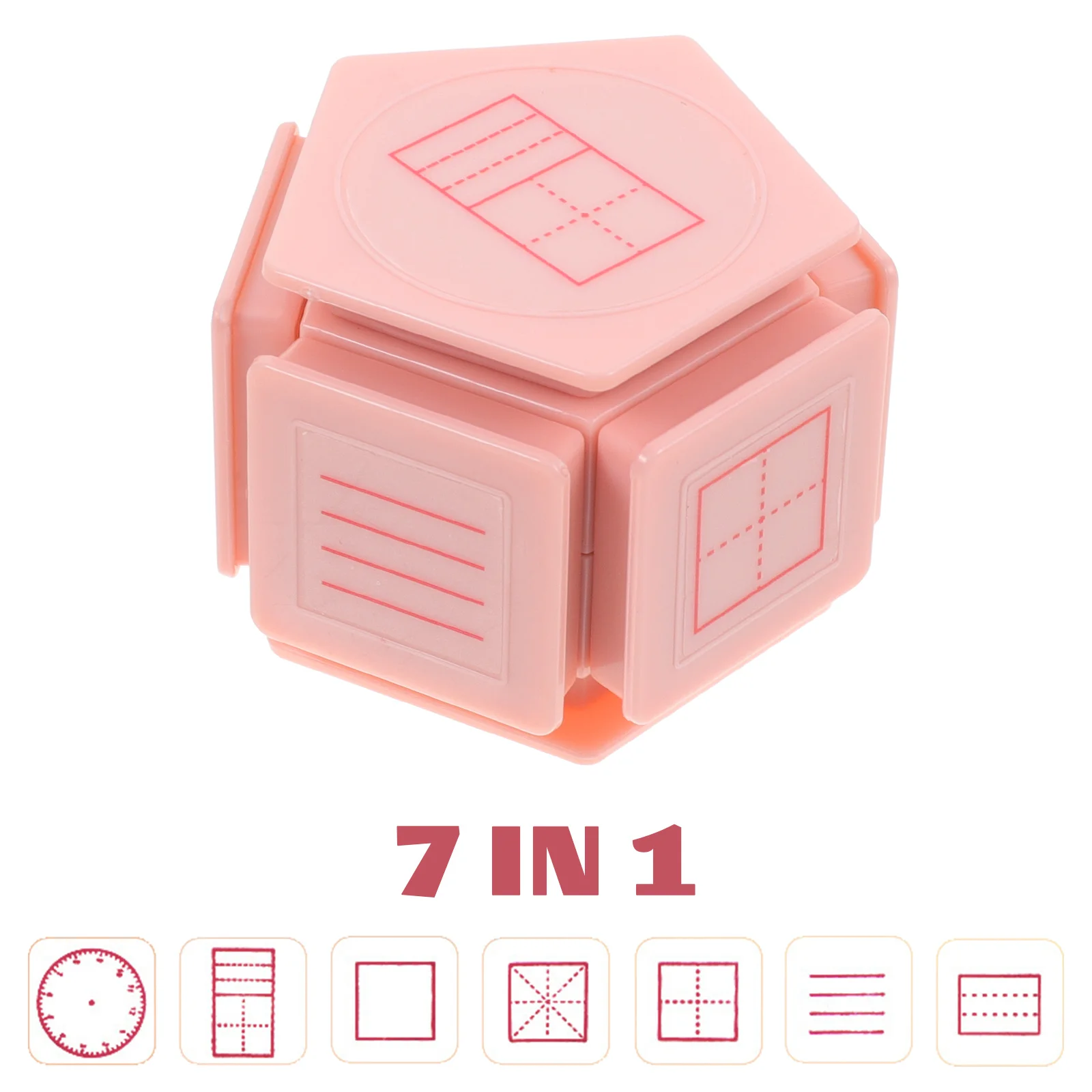 Children's Learning Chapter Alphabet Stamps Handwriting Line Stamper for Kids Abs Pupils Seven-in-one