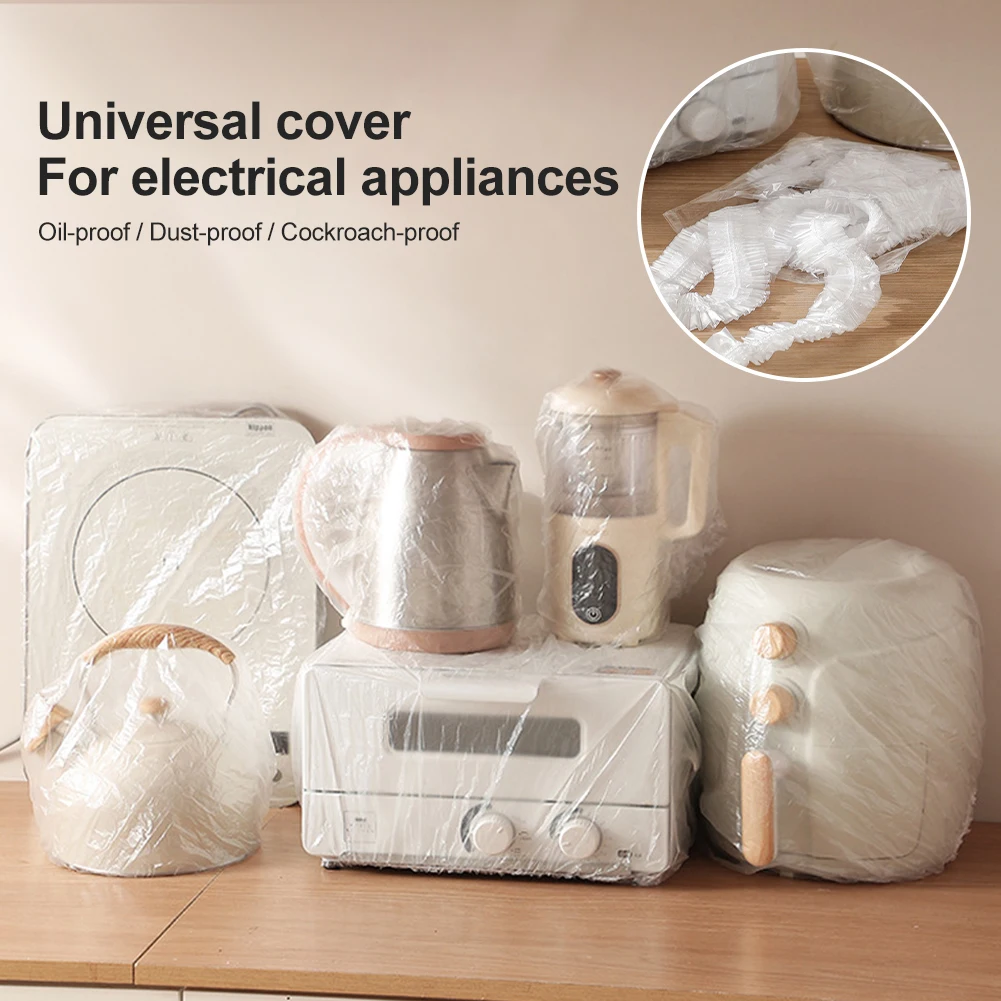 10/30pcs 80-120CM Furniture Plastic Cover Dust-proof Disposable Thicken Upgrade Drop Cloth for Electric Cooker Oven Electric Fan