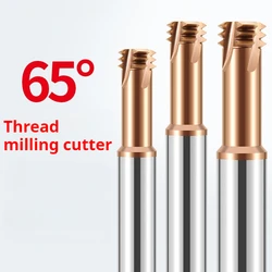 New DLC M1-M16 HRC65 Tridentate Thread Milling Cutter Bit Three Teeth Aluminum Processing Tungsten Steel Alloy Thread millsfresa