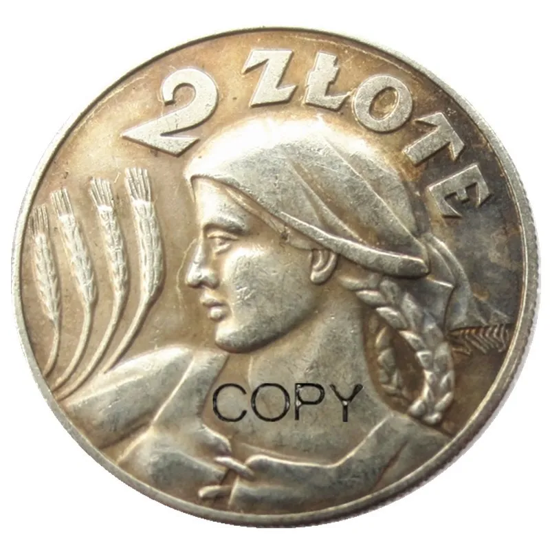 Poland 2 Zlote 1925 Silver Plated Copy Coin