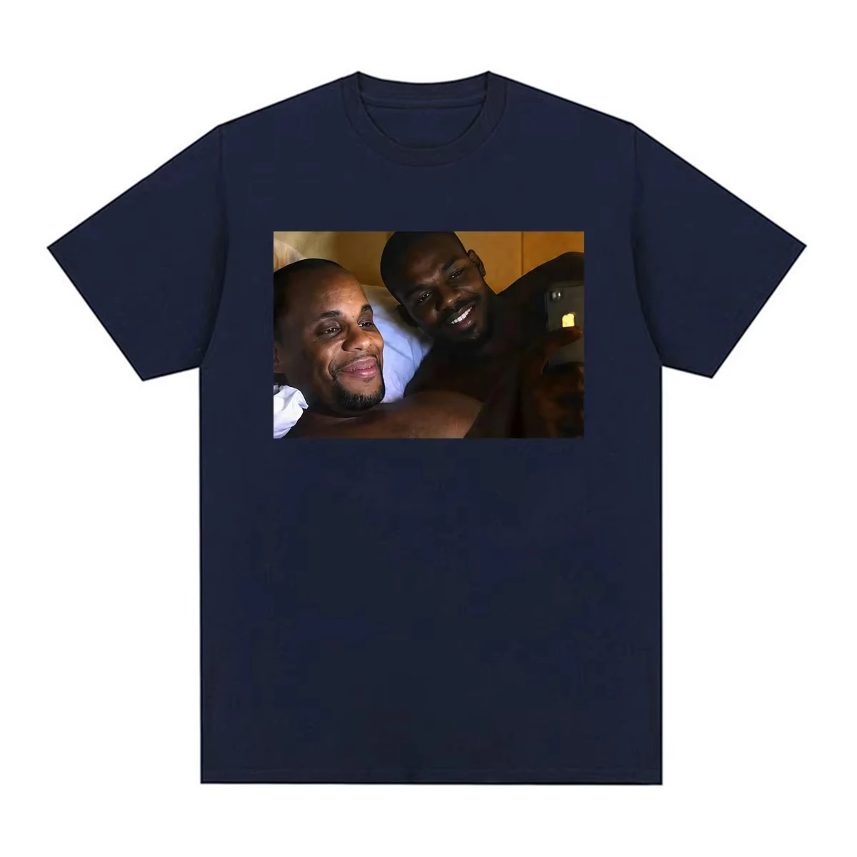 Jon Jones & Daniel Cormier Funny Meme T-Shirt for Men Women Harajuku Classic High Street T Shirts Summer Tops 100% Cotton Tshirt