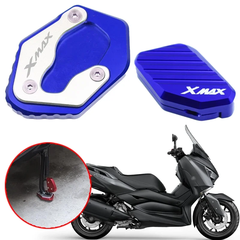 

Fit For Yamaha XMAX125 XMAX250 XMAX300 XMAX 125 250 300 2018-2020 Motorcycles Aluminum Foot Side Stand Plate Kickstand Extension