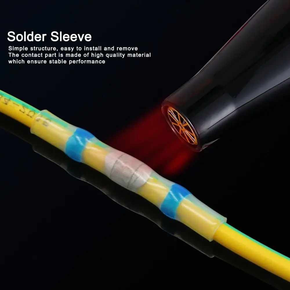 50 Pcs SST Solder Seal Wire Connector Transparent Waterproof Heat Shrink Butt Connectors HotMelt Rapid Contraction