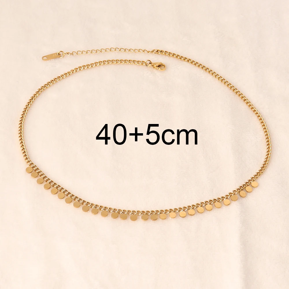 316L Stainless Steel Necklace For Women Pearl Necklace Heart Round Pendant Choker Necklace Clavicle Chain Necklaces Jewelry Gift