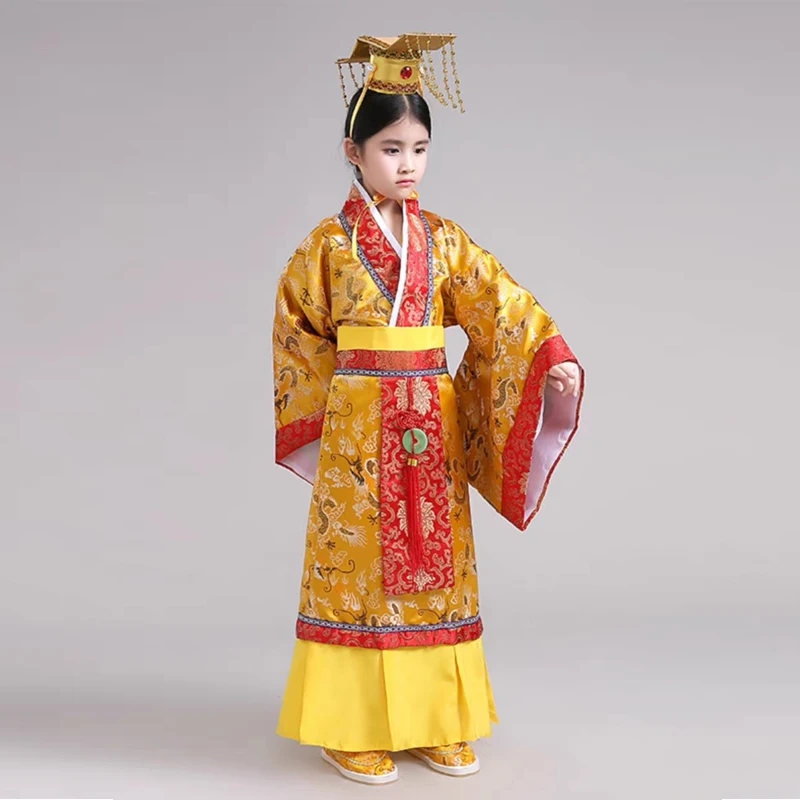 Children's Dragon Robe, Emperor of Qin Dynasty  Costume Film and Television Drama Performance in Han