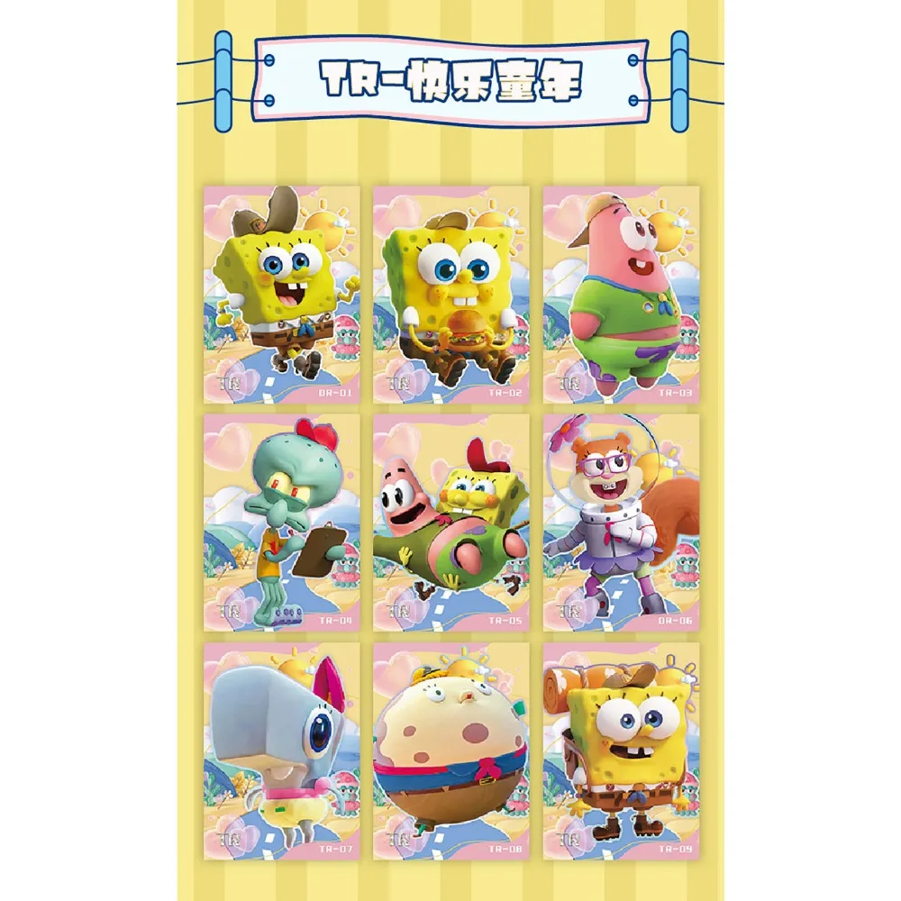 Original SpongeBob SquarePants Collection Card Animated Characters The Beachburg Dynamism Motion Card Birthday Gift for Children