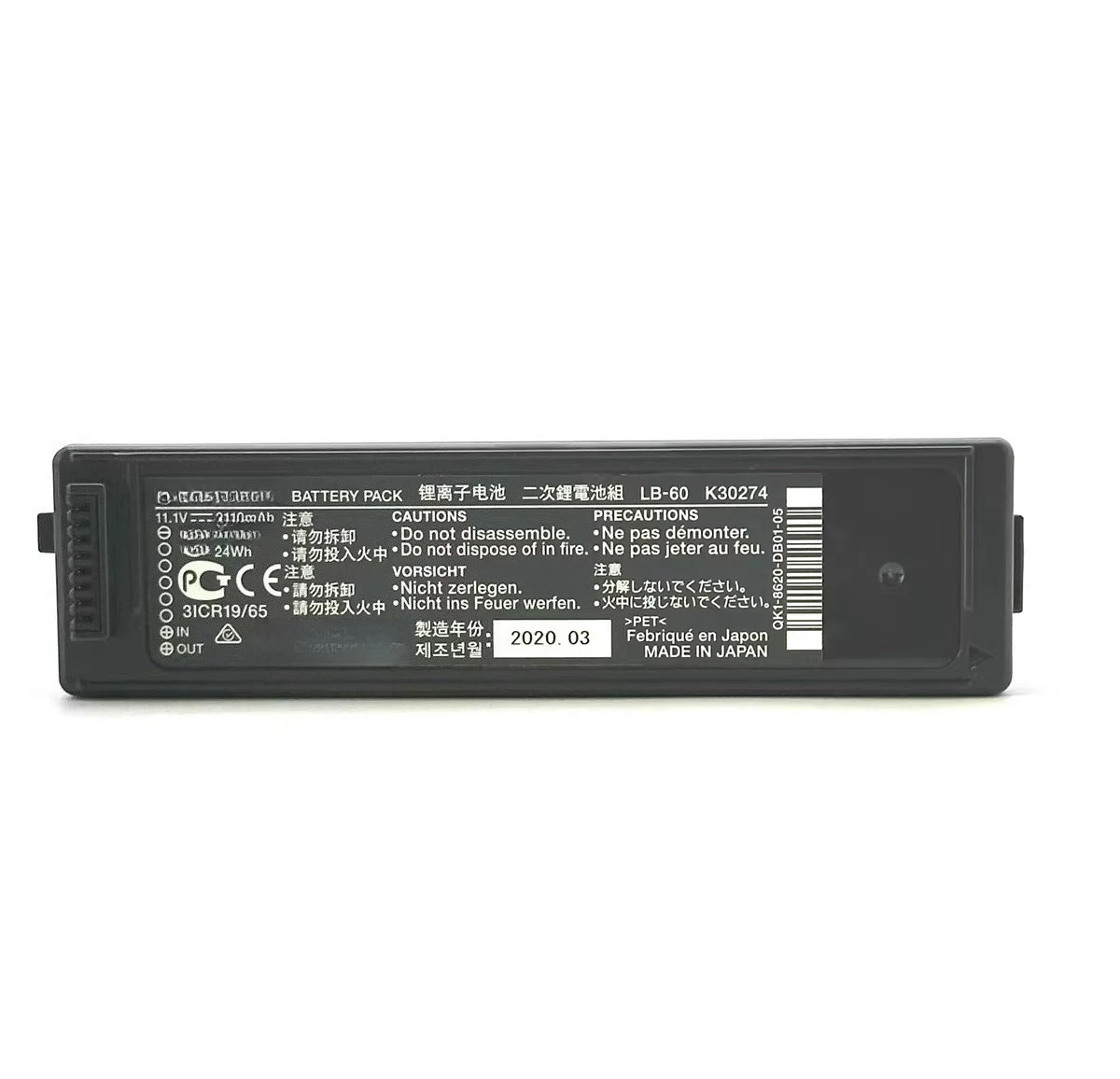 

Оригинальный аккумулятор K30274 для портативных принтеров Canon IP100/IP110, модели LB-60L/K-62.