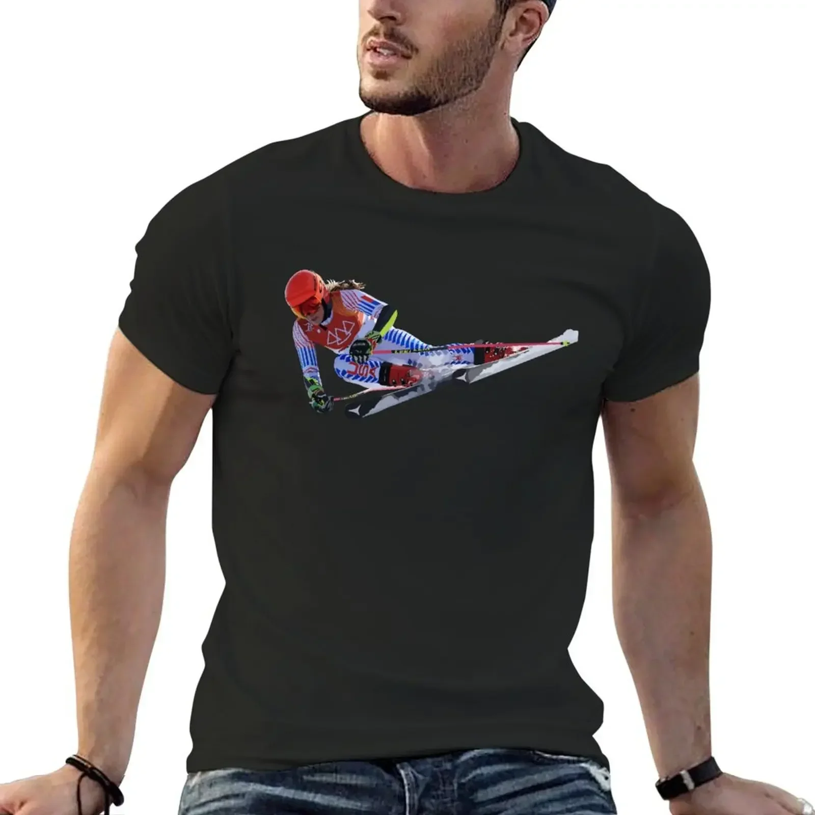 

Mikaela Shiffrin T-Shirt designer shirts cute clothes oversized graphic tee tshirts for men