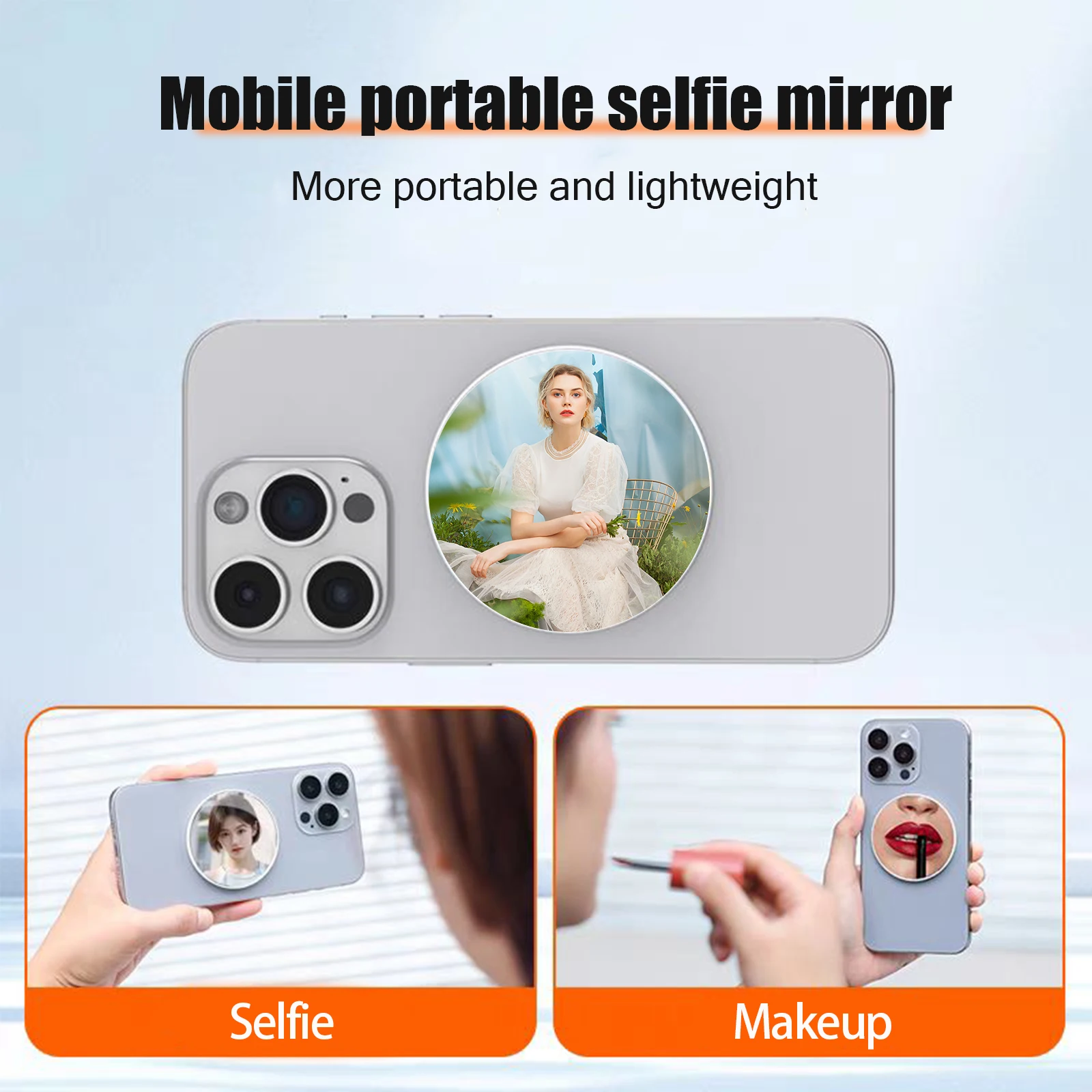 Smartphone Selfie Vlog Mirror For IPhone Photo Video Selfie Vlog Accessories Portable Mirror Booster Selfie