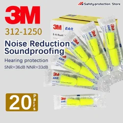 3M Genuine 312-1250 Foam soft earplugs Noise-canceling earplugs Noise protection ear muffs Factory Mechanical noise reduction