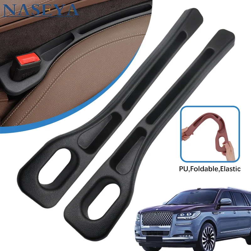 

For Lincoln Navgator 1998-2023 Car Seat Gap Plug Strip Side Seam Car Gap Filler Leak Proof Seat Gap Storage Organizer