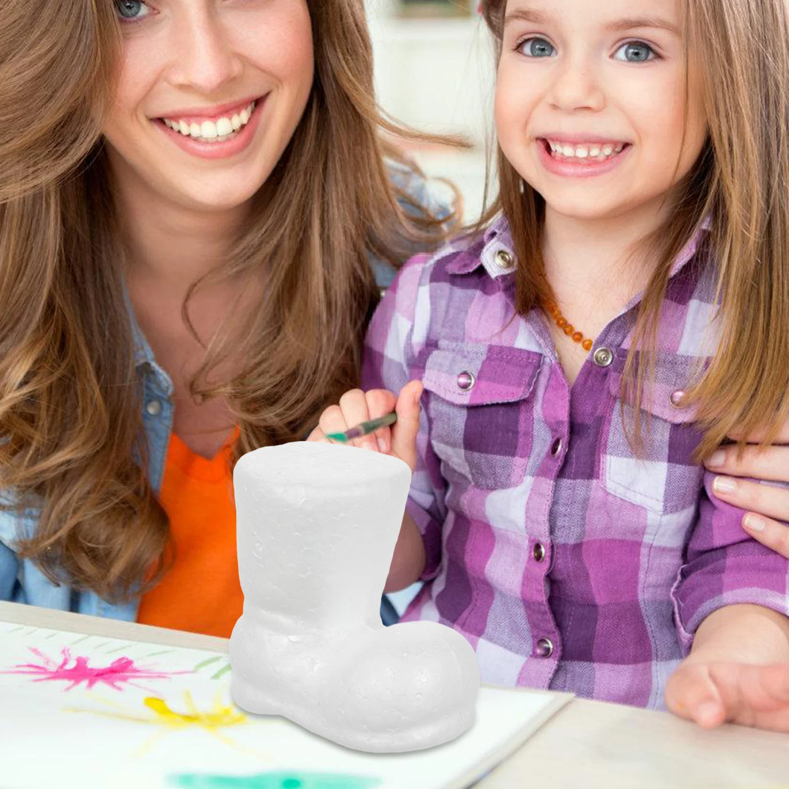 

12Pcs Foam Holiday Boots Christmas Ornaments DIY Craft Kits Personalized Decorations for Party Wedding Events