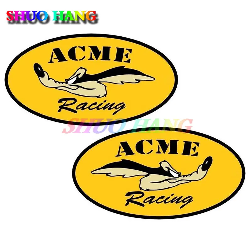 Acme Coyote Racing Stickers Road Runner Decal American V8 Car Window Bumper Motorcycle Worship Helmet Laptop Vinyl Camping Decal